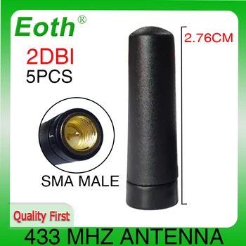 eoth 5шт 433 МГц Антенна 2dBi SMA штекерный разъем Mini 433MHz antena directional 433m lora IOT беспроводной измеритель воды Lorawan
