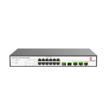 Управляемый коммутатор 10g L2, 12-портовый интернет-концентратор 2.5g Ethernet, 2 оптических и 2 электрических порта, поддерживает VLAN и объединение портов Изображение 2