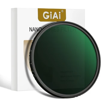 Новый GiAi ND3-32 Pro Для рассеивания черного тумана 1/4 1/2 С нанопокрытием, переменный фильтр ND 2 В 1 67 72 77 82 мм
