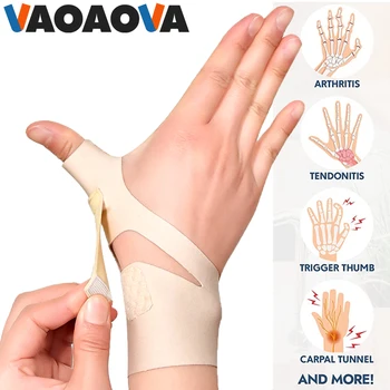 1 шт. бандаж для большого пальца и стабилизатор запястья, облегчающий боль в правой или левой руке, мягкий компрессионный рукав для большого пальца для женщин и мужчин