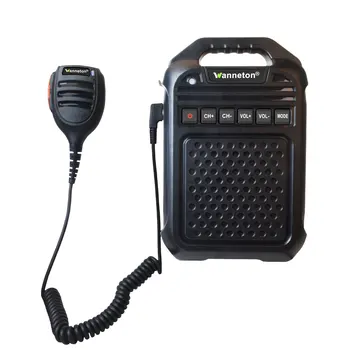 Портативная рация UHF 400-470 МГц, беспроводной двусторонний усилитель внутренней связи, Дистанционный динамик, микрофон, TF-карта, совместимая с Bluetooth