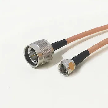 Высококачественный Штекерный Выключатель с низким затуханием N, Штекерный кабель с Косичкой RG142, 50 см, 20