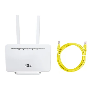 Wi-Fi маршрутизатор CP102 4G Беспроводной маршрутизатор 1 WAN + 3 LAN Сетевой интерфейс со слотом Поддерживает до 32 пользователей (штепсельная вилка США)
