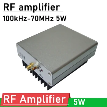 Радиочастотный усилитель 100 кГц-70 МГц 5 Вт 37 дБ линейный усилитель мощности для усилителя высокочастотного радиосигнала передатчика длинноволнового средневолнового радиолюбителя Изображение 2
