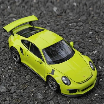 Welly 1:24 Спортивный автомобиль Porsche GT3 RS из сплава, модель автомобиля, изготовленная на заказ, Игрушечные транспортные средства, Коллекционирующие подарки, игрушка для транспорта без дистанционного управления