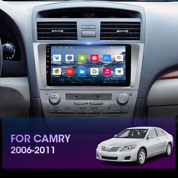 JMCQ Android 11 4G DSP CarPlay Автомобильный Радиоприемник Мультимедийный Видеоплеер Навигация GPS Для Toyota Camry 40 50 2006-2011 2 din dvd Изображение 2