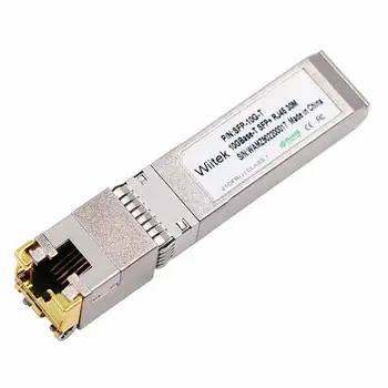 Порты Ethernet Wiitek 10G RJ45 SFP + модуль адаптера 10Gbase-T, Совместимые с MikroTik Cloud Router Коммутаторы