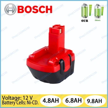 Bosch 12V 4800mAh/6800mAh/9800 mah Ni-CD Аккумулятор для дрели Bosch PSR 12 GSR 12 VE-2, GSB 12 VE-2, PSB 12 VE-2, BAT043 BAT045 BTA120