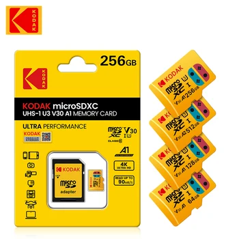 Оригинальная Карта Kodak Micro SD 32 ГБ 64 ГБ Class10 Карта памяти A1256 ГБ Microsd Флэш-накопитель A2 512 ГБ V30 U3 cartao de memoria