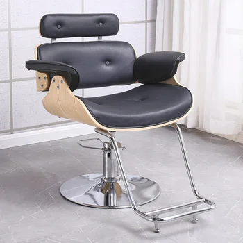 Роскошные парикмахерские кресла для маникюрного салона, Эстетическое оборудование, Гидравлические Парикмахерские кресла, Мебель для парикмахерской QF50BC Изображение 2