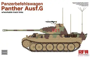 RYEFIELD RM5089 Panther Ausf.Гусеничные тяги G Panzerbefehlswagen, крыло RM2045 и боковые юбки (для 5018/5019/5045/5089) Изображение 2