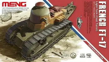 Бронированный французский легкий танк Meng TS-008 модели 1/35 FT-17 (литая башня)