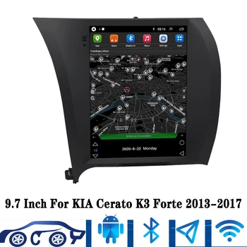 Для Tesla Стиль Экран 9,7 Дюймов IPS Android 11 Автомобильный Радиоприемник Android MP5 Плеер GPS Мультимедиа Для KIA Cerato K3 Forte 2013-2017