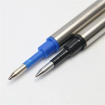 0,5 мм сине-черная роликовая ручка для заправки гладкой металлической шариковой ручки для письма, 5 шт./лот, канцелярские принадлежности для ручек Изображение 2