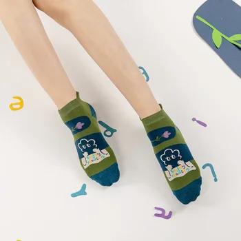 DAMAHOOV Японские модные спортивные универсальные носки из чистого хлопка time series, летние пары, удобные носки средней длины Изображение 2