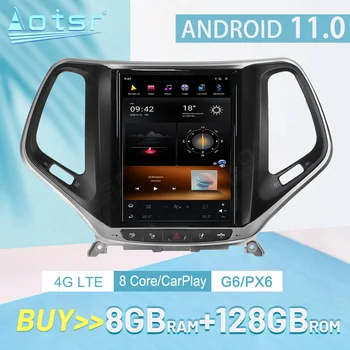 Для JEEP Cherokee 2014-2019 Carplay 128 Г Android 11 G6 PX6 GPS Навигация Автомобильный Плеер Авто Радио Стерео Аудио Рекордер Головное Устройство