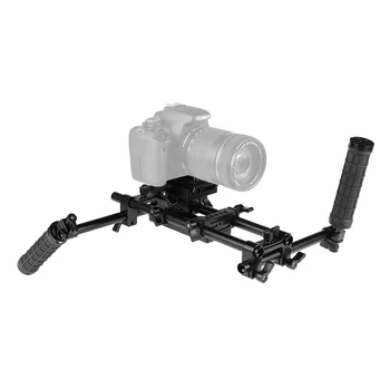 Ручной Стабилизатор CAMVATE Camera Mount Rig С QR-пластиной Manfrotto и резиновыми ручками Для HDSLR-камеры/DV-видеокамеры Изображение 2