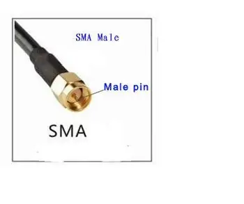 SMA мужская 868 МГц RFID антенна GSM GPRS встречная внебиржевая антенна с кабелем RG 174 без заземления 915 м короткая резиновая антенна Изображение 2