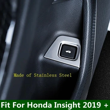 Задняя Дверь Заднего Багажника Кнопка Задней Двери Декоративная Рамка Отделка Крышки 1 Шт. Для Honda Insight 2019 Ремонт Автомобиля, Аксессуары Для Украшения