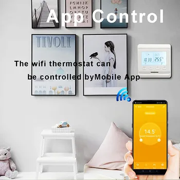 Tuya Умный WiFi Термостат Умный домашний регулятор температуры для водяного газового котла с подогревом Голос через Alexa Google Home Изображение 2