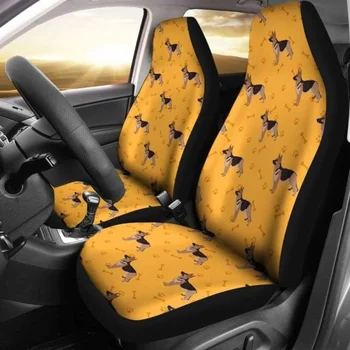 Чехлы для автомобильных сидений немецкой овчарки 2091706, комплект из 2 универсальных защитных чехлов для передних сидений