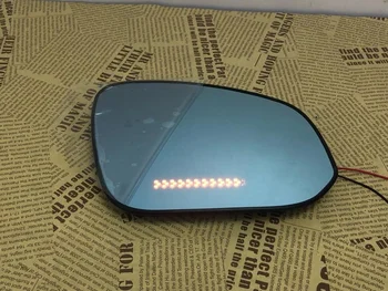 Синее зеркало заднего вида светодиодный индикатор поворота с подогревом слепого пятна для Kia Forte 2011 K2 11-16 K2 11-16, 2шт Изображение 2