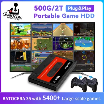 Batocera 35 2T Портативный Внешний игровой жесткий диск Hyper Base Лучшая игра для PS3/PS2/XBOX/N64/DC/Game Cube С 5400 + играми Sata 3.0