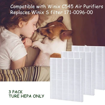 Сменный фильтр HEPA для очистителя воздуха C545, заменяет фильтр S 1712-0096-00, только фильтр HEPA Изображение 2