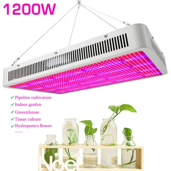 Полный спектр 1200 Вт Светодиодный светильник для выращивания Фитолампы, лампа для выращивания комнатных растений, Гидропоника, Цветущая теплица, Палатка для выращивания Изображение 2