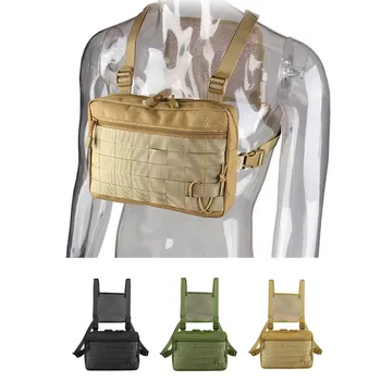 Хип-Хоп Тактическая Нагрудная сумка, Рюкзаки, Военная Униформа, Мужская Регулируемая Многофункциональная сумка для инструментов Molle, сумка на плечо, Тактический жилет, сумка