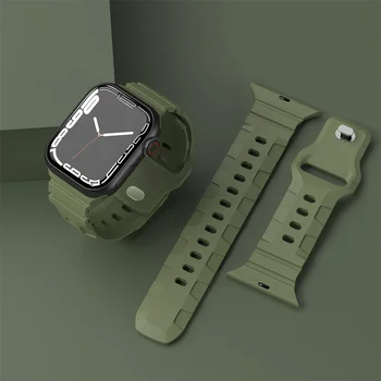 Силиконовый ремешок для Apple Watch, сменный браслет, спортивные смарт-часы, браслет, Ремешок для часов, Носимое устройство, Умные аксессуары