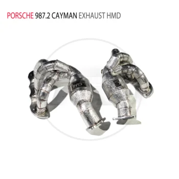 Выпускной коллектор HMD High Flow Downpipe для Porsche 987.2 Cayman Автомобильные аксессуары с коллектором каталитического нейтрализатора Catless Pipe