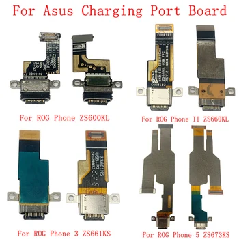 Разъем USB-порта для зарядки Гибкий кабель для Asus ROG Phone ZS600KL ROG Phone II ZS660KL ROG Phone 3 ZS661KS ROG Phone 5 ZS673KS