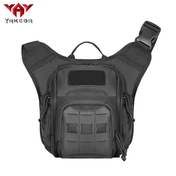 Уличная тактическая нагрудная сумка YAKEDA, мужская многофункциональная военная камуфляжная велосипедная сумка через плечо, рюкзак на одно плечо