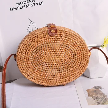 Сумка-бабочка из ротанга, серия Sen, Корзина, сумка ручной работы в стиле ретро, сумка в форме яйца
