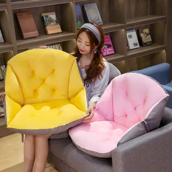 Полузакрытые одноместные подушки для офисного обеденного кресла, подушка для сиденья стола, теплая комфортная подушка для сиденья, 2 размера