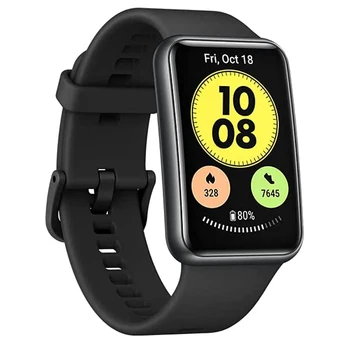 Новые Смарт-часы HUAWEI Watch Fit с 1,64-дюймовым AMOLED дисплеем, 10 дней автономной работы В течение всего дня, мониторинг Spo2 сердечного ритма, GPS-часы Изображение 2