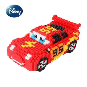 Disney's New McQueen Car Building Blocks DIY Детские Строительные блоки Собранные Игрушки Автомобильные Украшения Развивающие Детские Игрушки