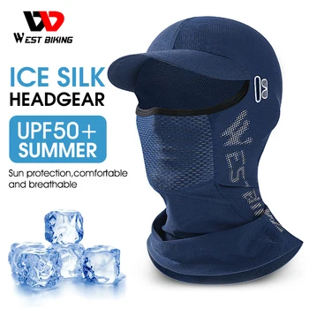Летние прохладные велосипедные кепки, маска для полного покрытия лица, балаклава, защитный шарф для пеших прогулок, езды на велосипеде, охоты, рыбалки, мотоцикла
