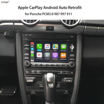 Беспроводной Android Автоматический интерфейс Apple CarPlay для Porsche PCM3.0 977 987 997 Дооснащение экрана воспроизведения автомобиля зеркалом Видео