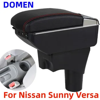 Для Nissan Sunny Versa подлокотник коробка Оригинальный специальный центральный подлокотник коробка модификация аксессуары Двухслойная USB зарядка