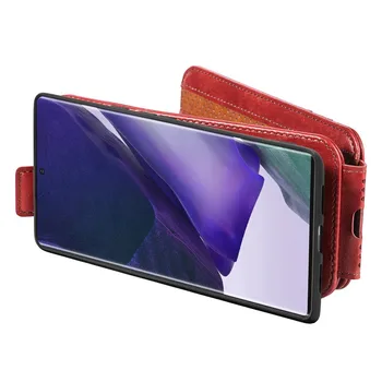 Кожаный Чехол-бумажник для карт и Телефона Samsung Galaxy S23 S22 S21 S20 FE S10 S9 S8 Plus Note 20 10, Магнитная Вертикальная Откидная Задняя крышка