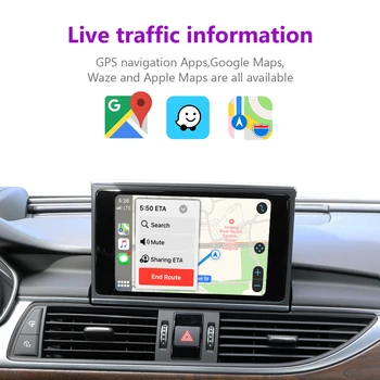 Беспроводной Apple CarPlay Мультимедийный Android-Декодер автоматического интерфейса для Audi A6 A7 2012-2018 AirPlay Зеркальная ссылка Youtube Car Play Изображение 2