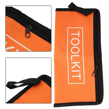 Сумка для инструментов, сумка для хранения мелких инструментов, сумка для инструментов 28x13 см, Холщовая ткань Для организации Хранения оранжевых мешочков