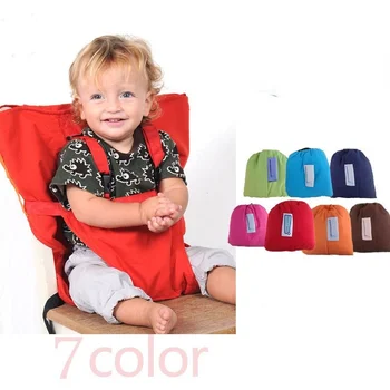 Чехол для детского складного стула, моющийся для путешествий, Чехол для высокого обеденного стула, Безопасное детское переносное сиденье