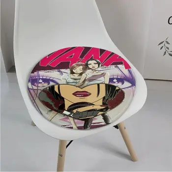 Горячие аниме-плакаты NANA Simplicity, Многоцветная подушка для обеденного стула, Круглое Декоративное Сиденье для офисного стола, Подушки для стульев Изображение 2