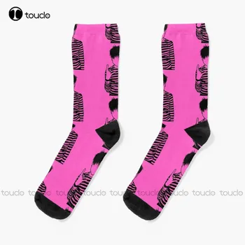 Носки Yungblud Outline, Мужские Забавные носки, Персонализированные Пользовательские носки Унисекс для взрослых, подростков и молодежи, новая мода с цифровой печатью 360 °