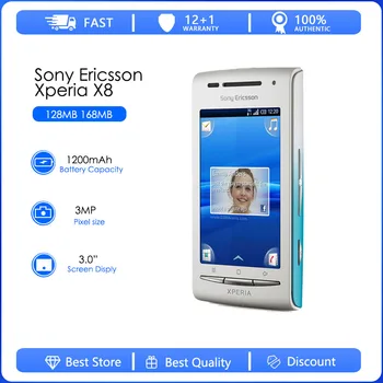 Sony Ericsson X8 Восстановленный-Оригинальный телефон Sony Ericsson Xperia X8 E15i Разблокированный смартфон Android GPS Wi-Fi 3,0-дюймовый телефон