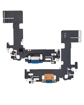 Замена гибкого кабеля для порта зарядки iPhone 13 (оригинал) (синий) Изображение 2