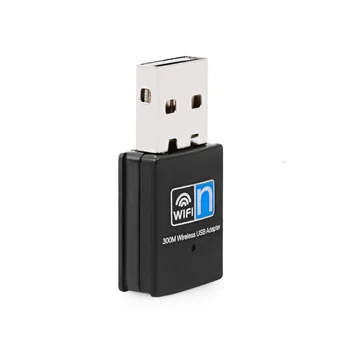 Беспроводной Мини USB Wifi Адаптер 802.11N 300 Мбит/с USB2.0 Приемник Dongle Сетевая карта для Настольного ноутбука ПК Изображение 2